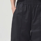 Agolde Dakota Cotton Poplin Track Pants Black Size M