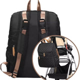 G'ccioni Diaper Bag Backpack, Multifunction,Travel Bag,Nappy Changing Mat,Double Compartments, StrollerStraps,Waterproof
