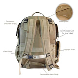 G'ccioni Diaper Bags Backpack,Travel Backpack,Insulated Bottle Pouch,Stroller Straps Changing Mat, Wipes & Bottle Pocket