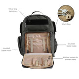 G'ccioni Diaper Bags Backpack,Travel Backpack,Insulated Bottle Pouch,Stroller Straps Changing Mat, Wipes & Bottle Pocket