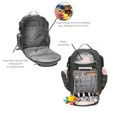 G'ccioni Diaper Bags Backpack,Travel Backpack,Insulated Bottle Pouch,Stroller Straps Changing Mat, Wipes & Bottle Pocket