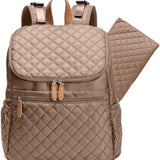 G'ccioni Diaper Bag Backpack, Multifunction,Travel Bag,Nappy Changing Mat,Double Compartments, StrollerStraps,Waterproof