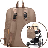 G'ccioni Diaper Bag Backpack, Multifunction,Travel Bag,Nappy Changing Mat,Double Compartments, StrollerStraps,Waterproof