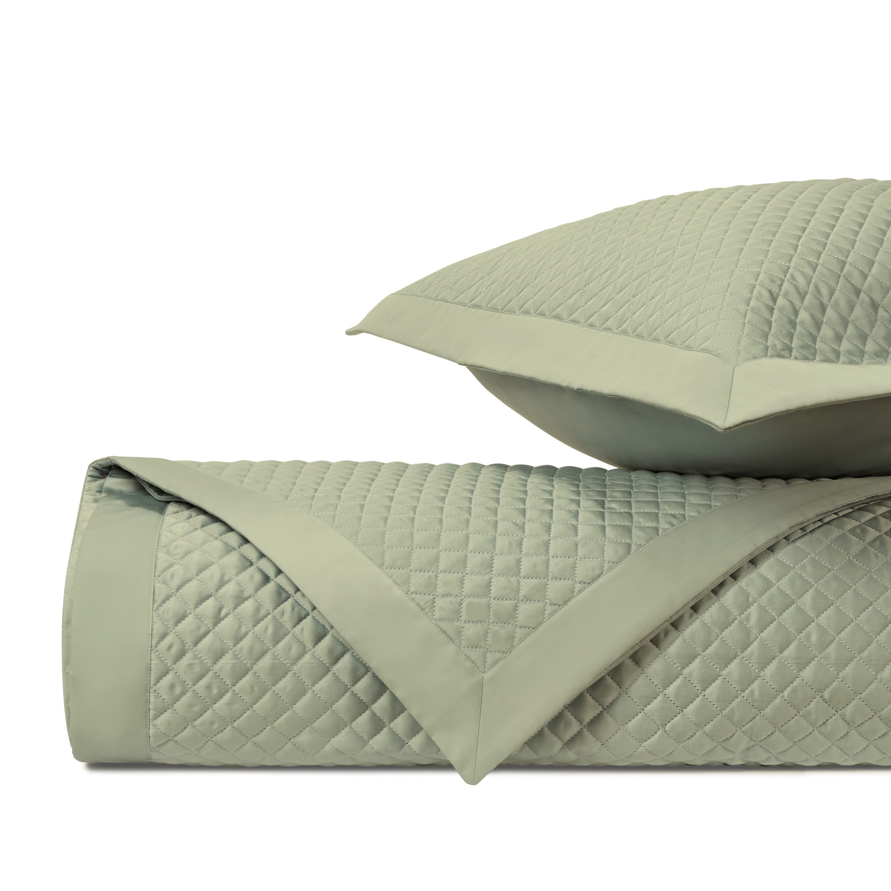 Diamond Quilted Coverlet (Euro) Set