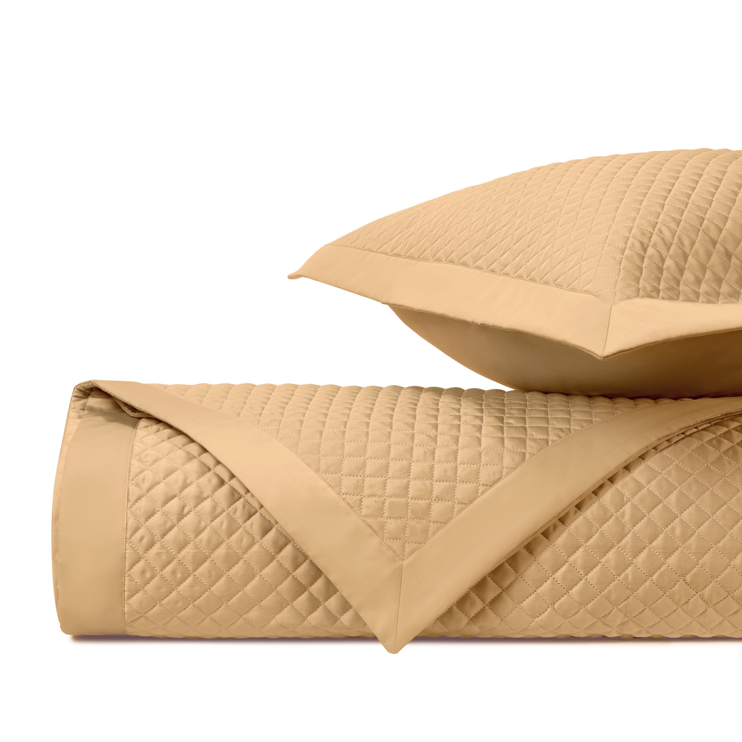 Diamond Quilted Coverlet (Euro) Set