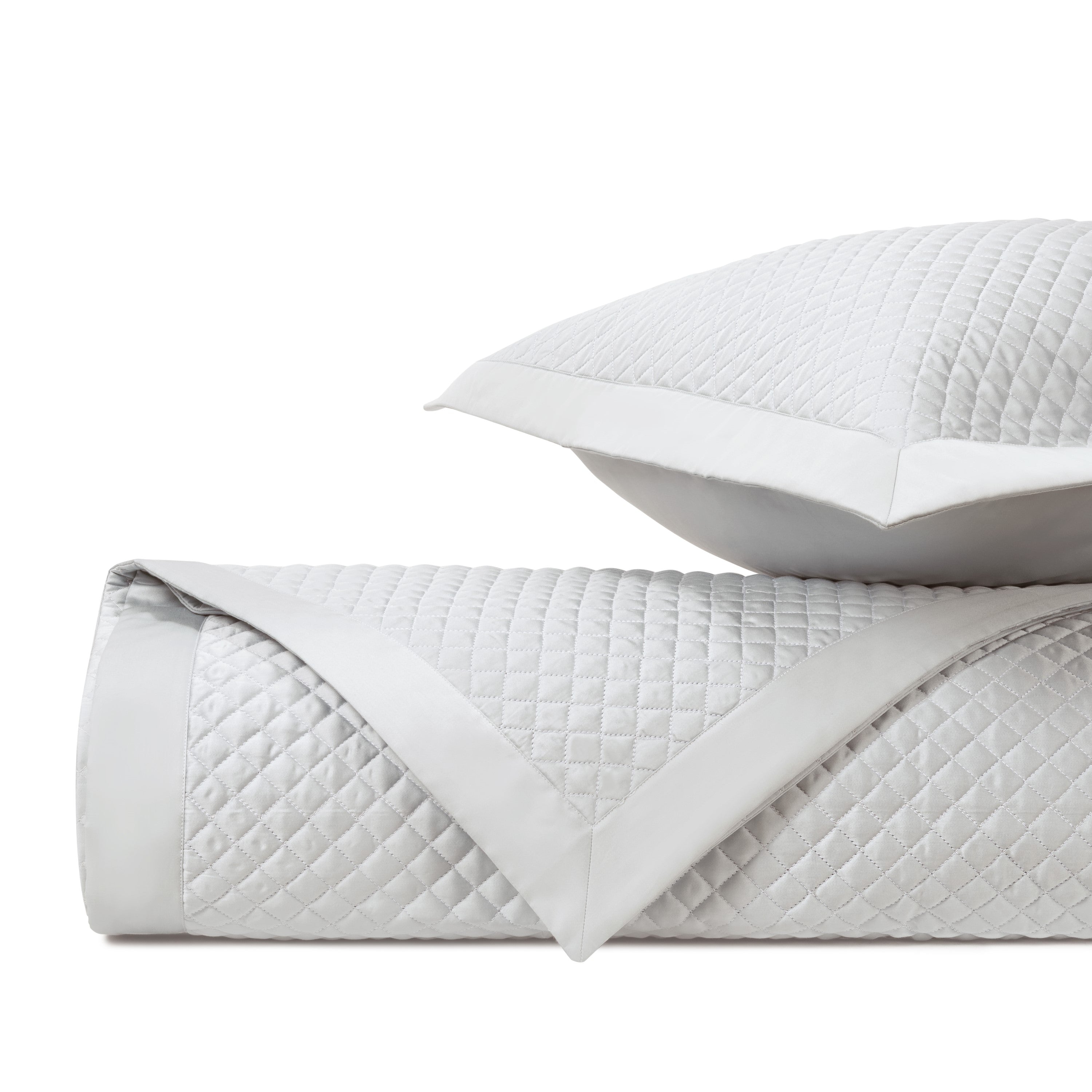 Diamond Quilted Coverlet (Euro) Set