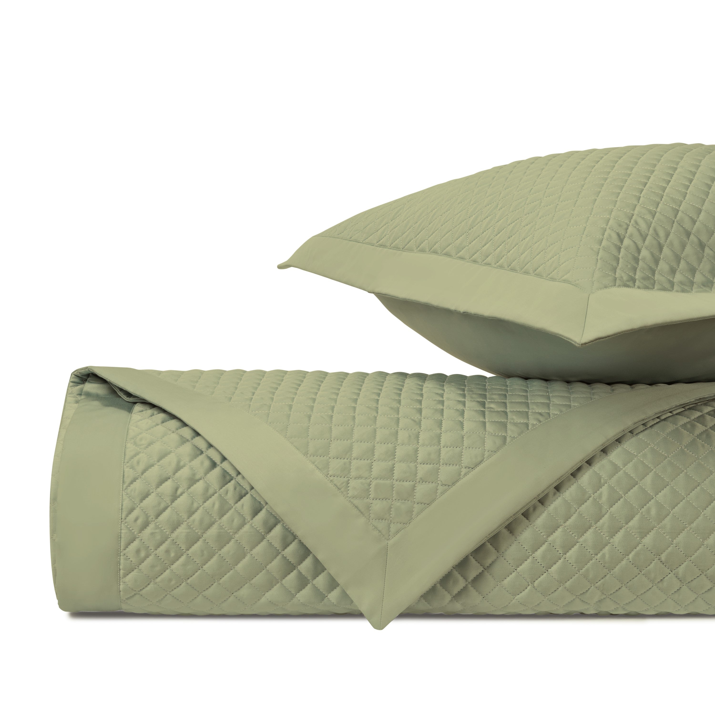 Diamond Quilted Coverlet (Euro) Set