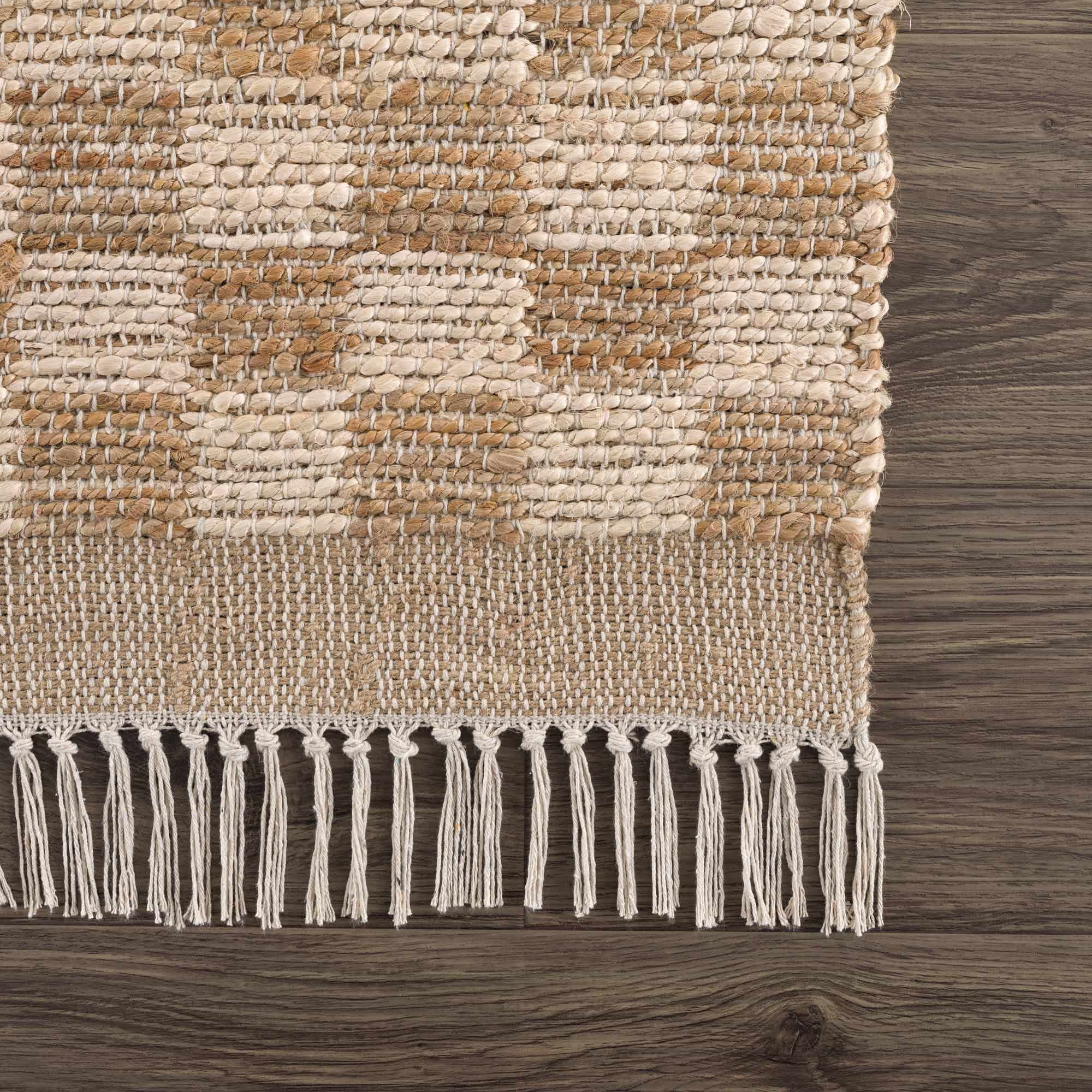 Ionut Checkered Jute Area Rug