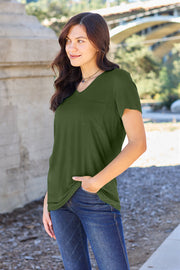 Basic Bae Full Size V-neck Short Sleeve T-shirt