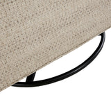 Upholstered Swivel Chair with Recessed Arms and Tight Back