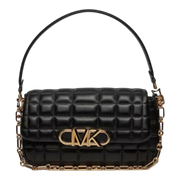 Michael Kors Parker Women Medium Shoulder Bag Black Leather