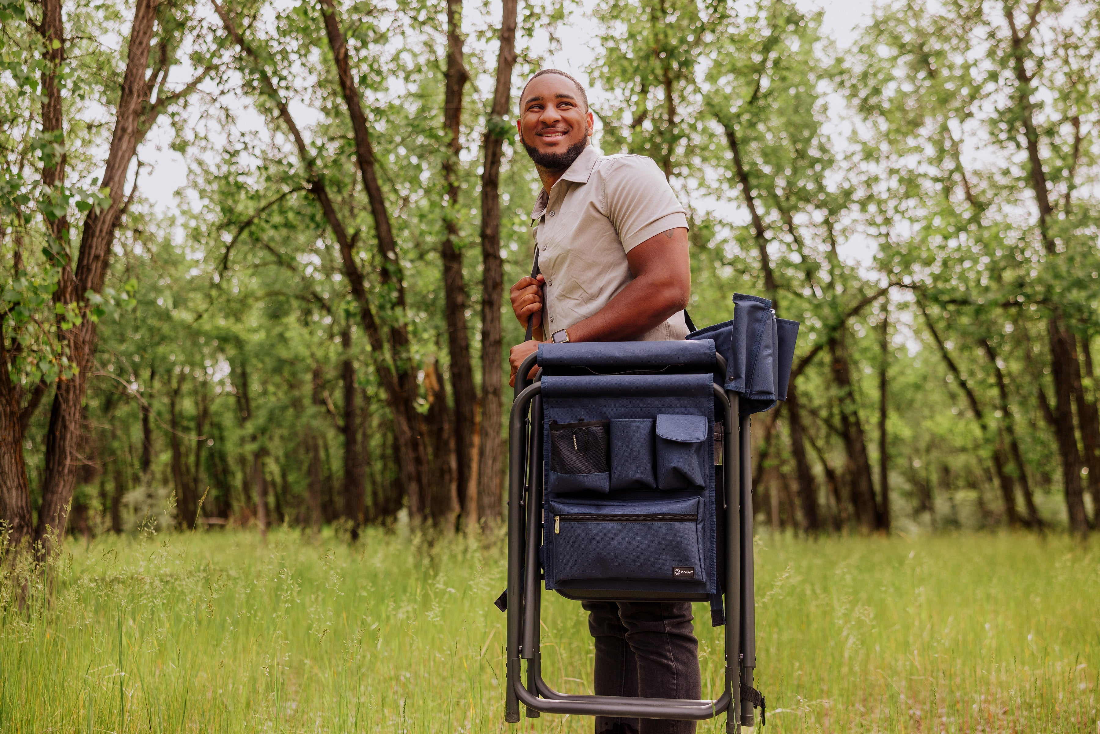 Purple Sports Chair With Side Table