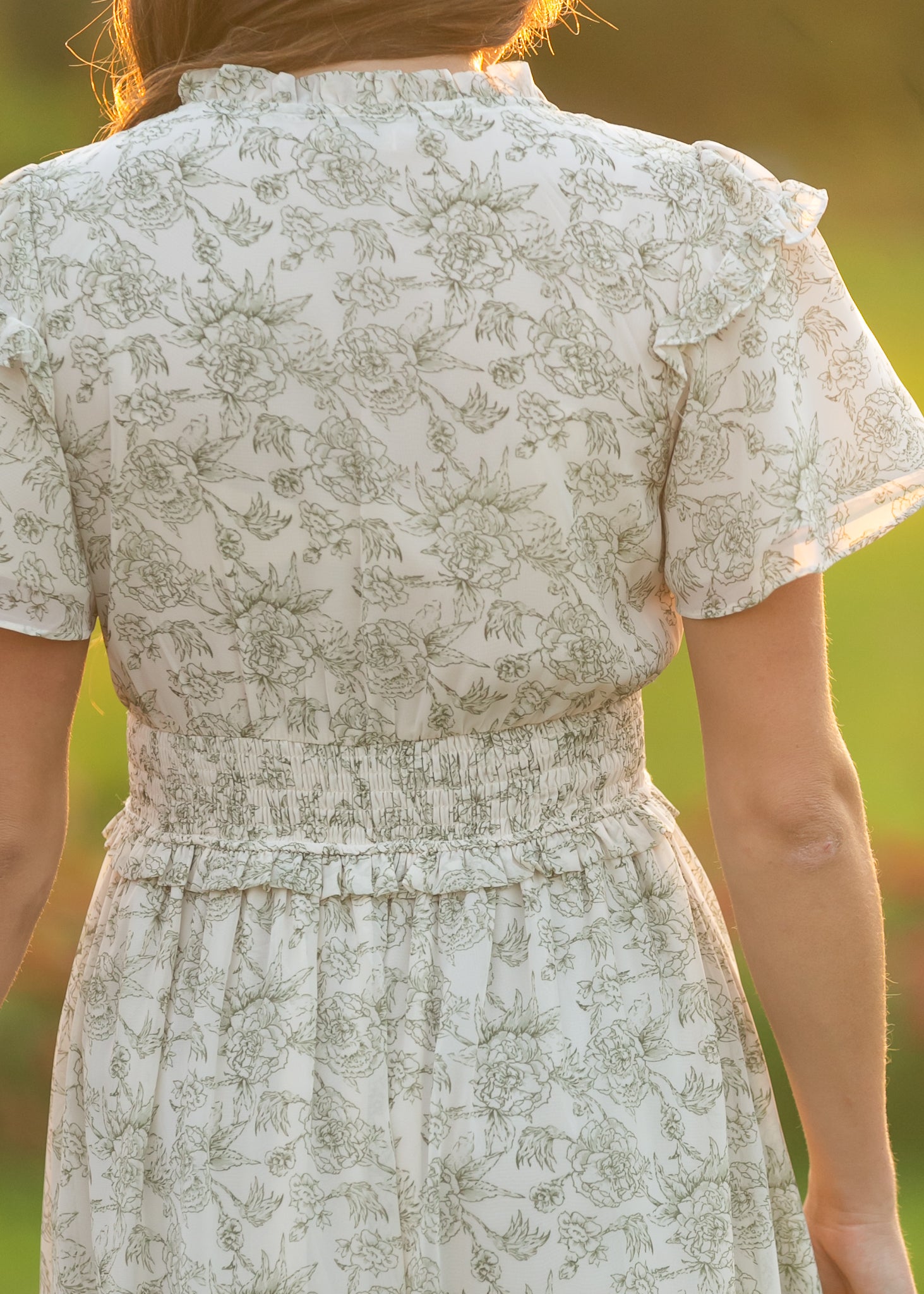Eden Green Floral Maxi Dress
