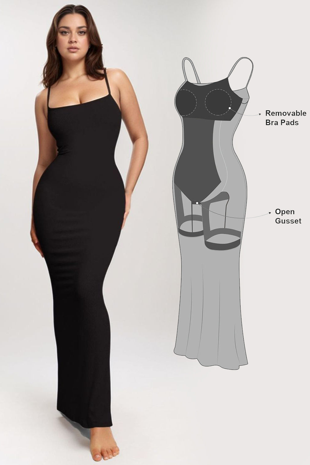 Basic Bae Built-in Shapewear Sleeveless Maxi Dress