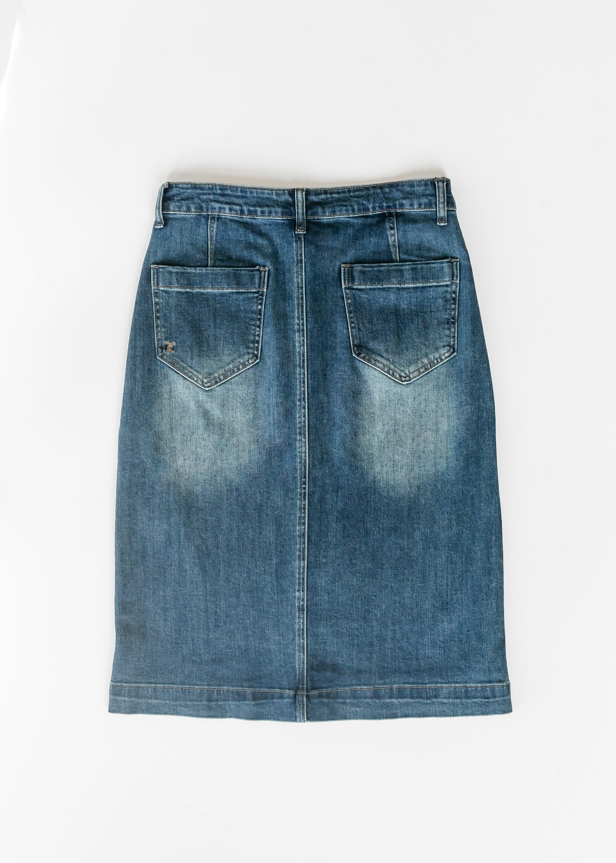 Elin Front Pocket Midi Skirt