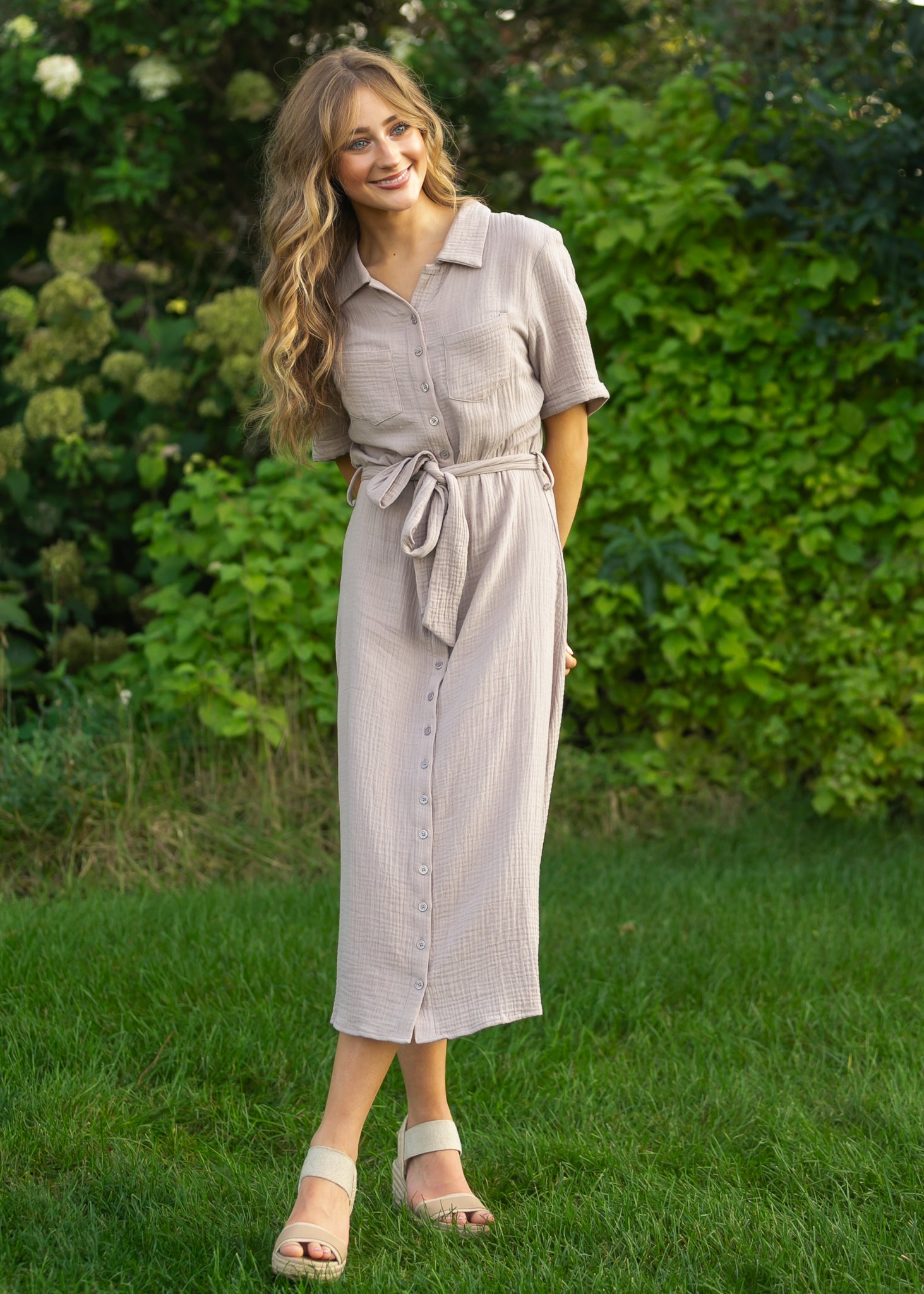 gauze shirt dress SteinMart.com