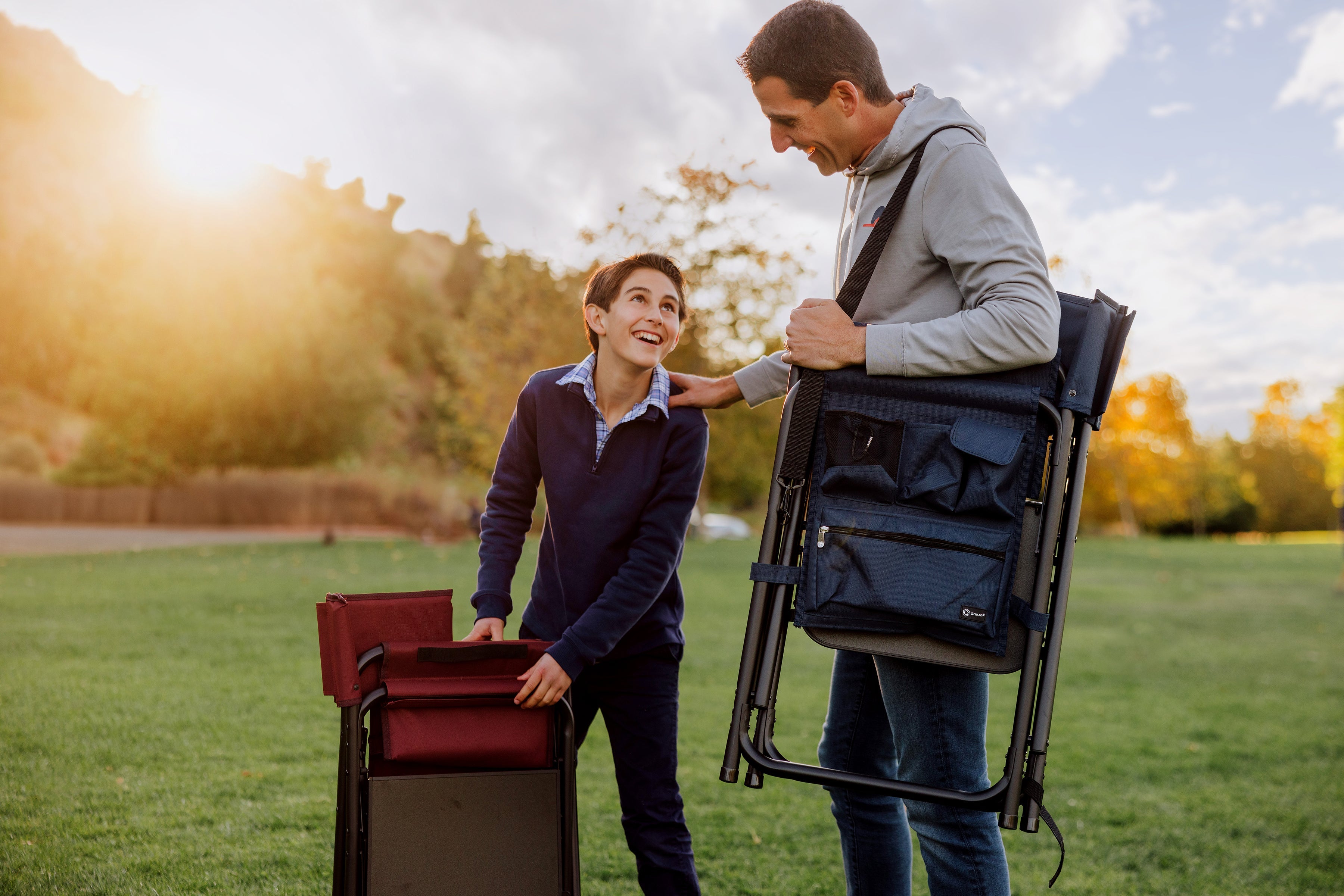 Purple Sports Chair With Side Table