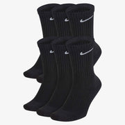 Youth Nike Dri-Fit Black Crew Socks (6 pack)