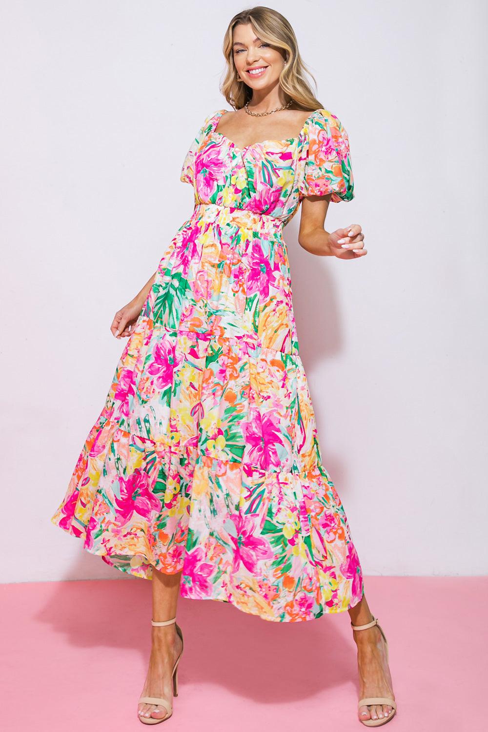 It Starts Now Woven Midi Dress