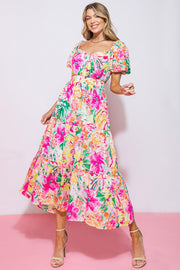 It Starts Now Woven Midi Dress