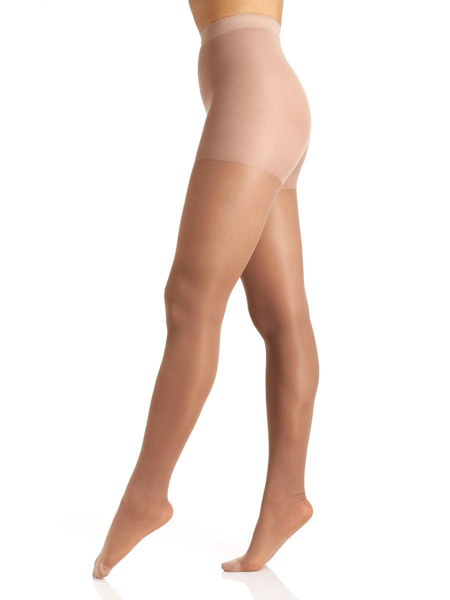 Silky Full Support Graduated Compression Leg Pantyhose With Reinforced Toe