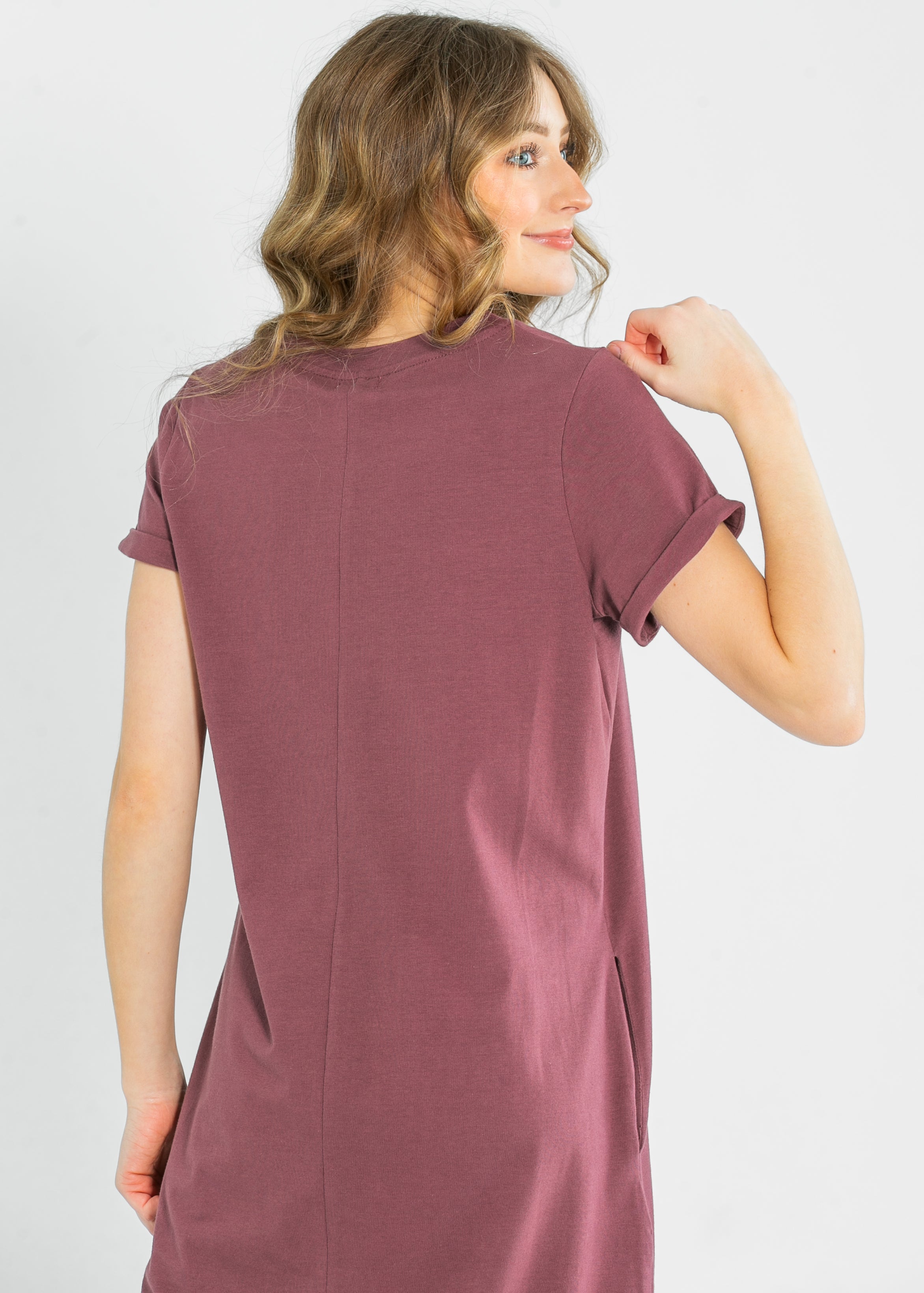 Finley V-neck T-shirt Dress | Includes Plus Size