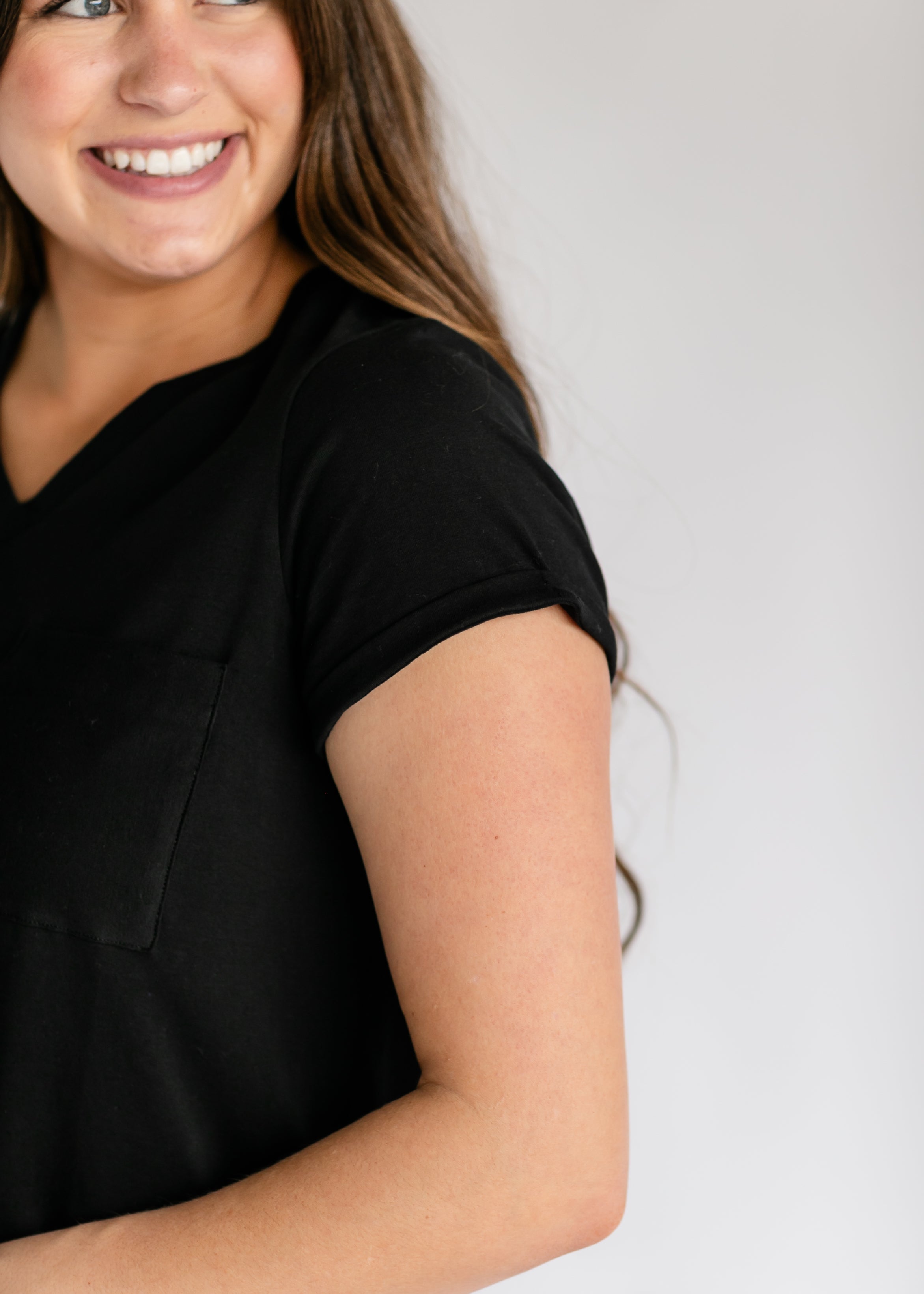 Finley V-neck T-shirt Dress | Includes Plus Size