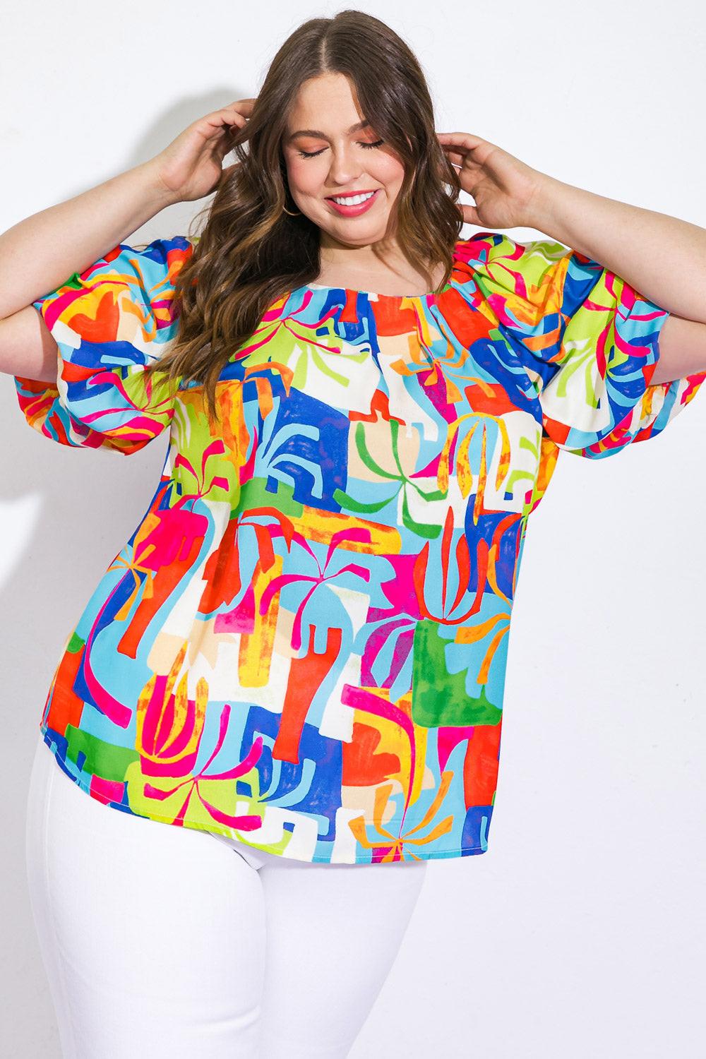 Graceful Beauty Woven Top | Includes Plus Size