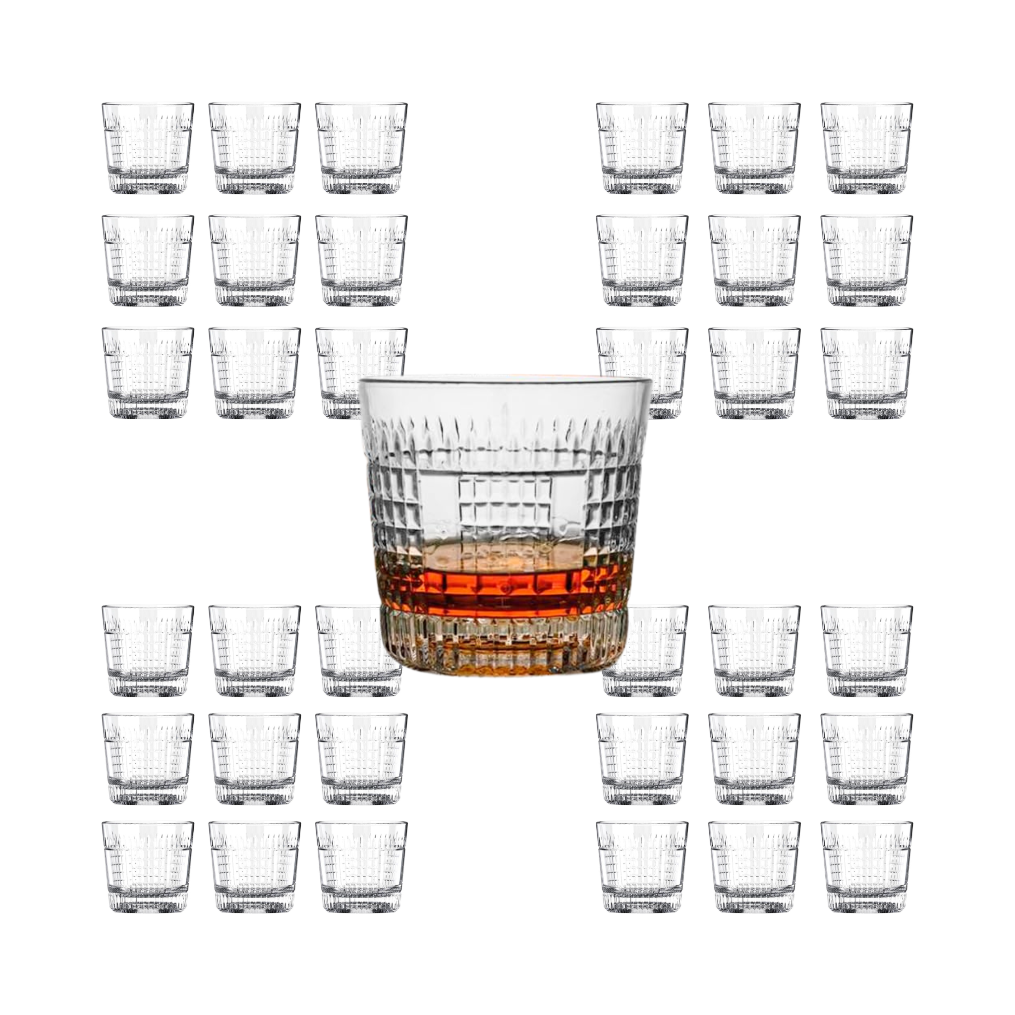 Whiskey Sour Old Fashioned Glasses Tumblers - 12oz - Set of 6