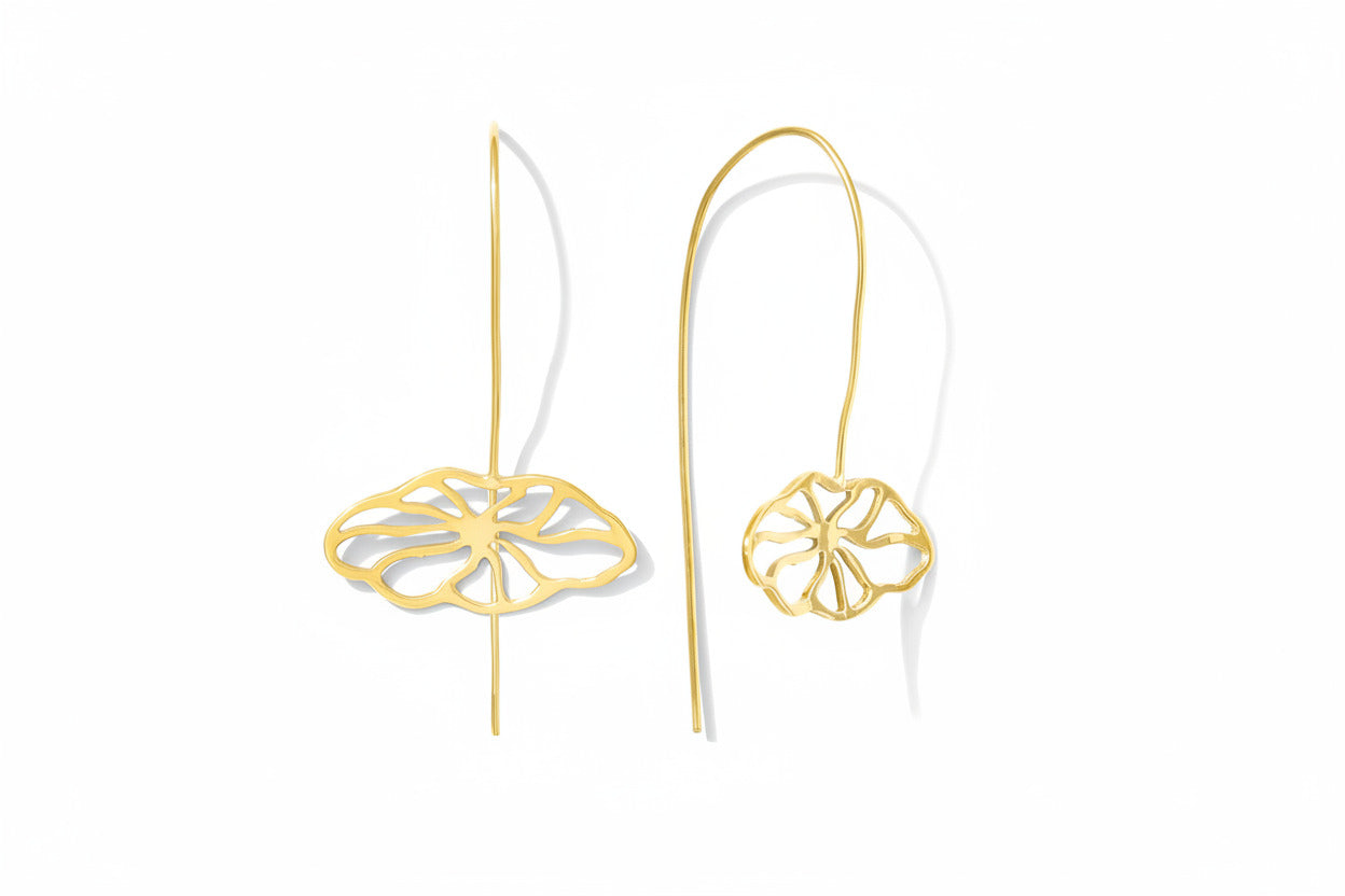 Flower Pull Threader Earrings