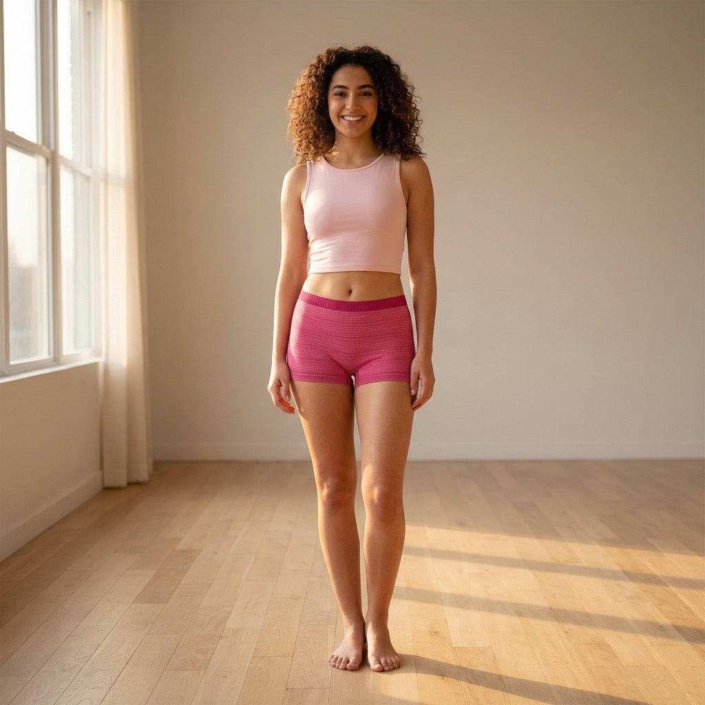 Seamless Space Dye Tag Free Boyshort