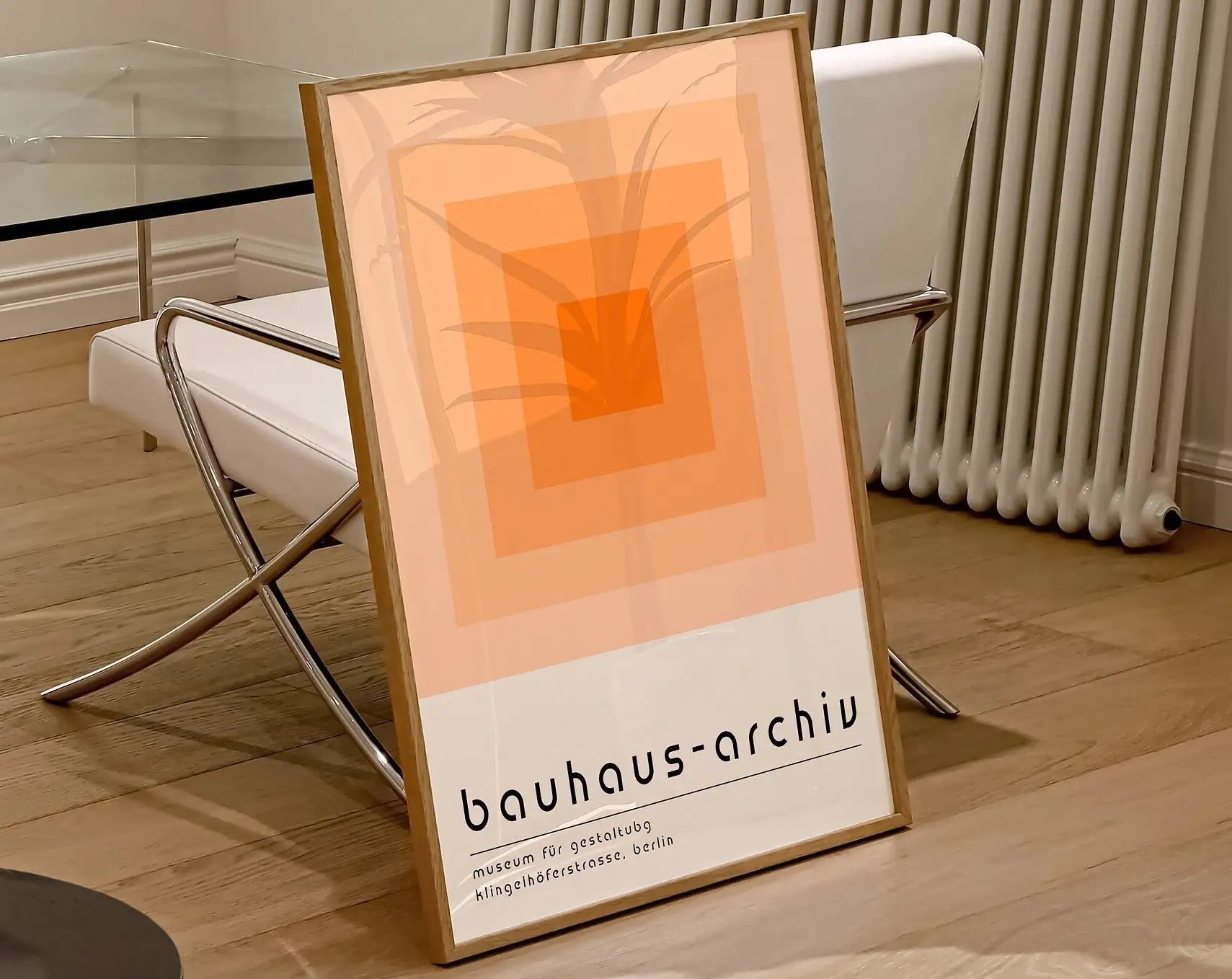 Geometric Bauhaus Canvas Print - Retro Mid Century Decor