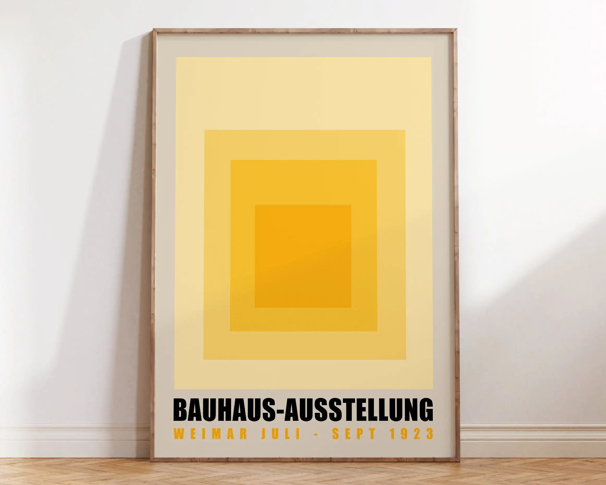 Geometric Bauhaus Canvas Print - Retro Mid Century Decor