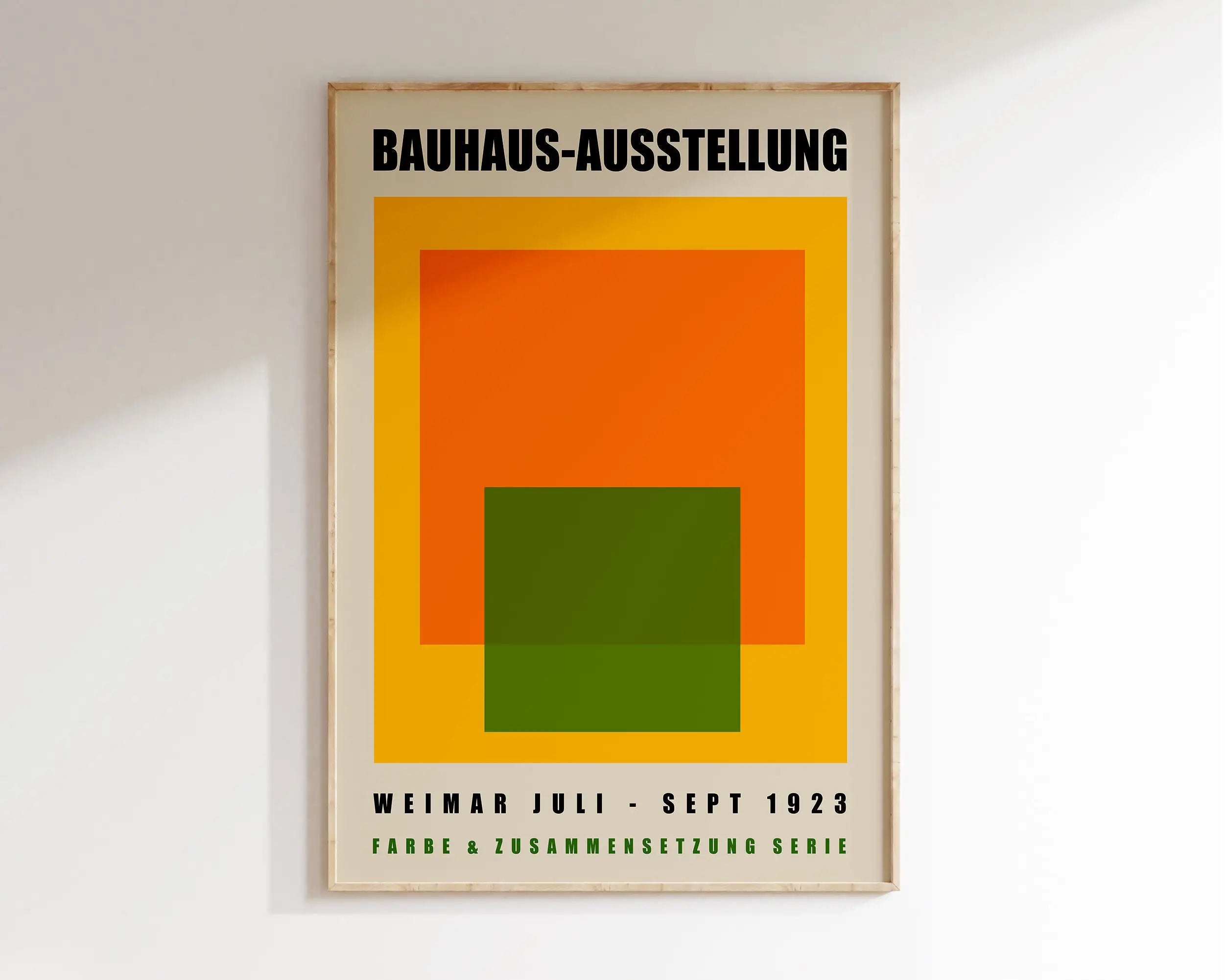 Geometric Bauhaus Canvas Print - Retro Mid Century Decor