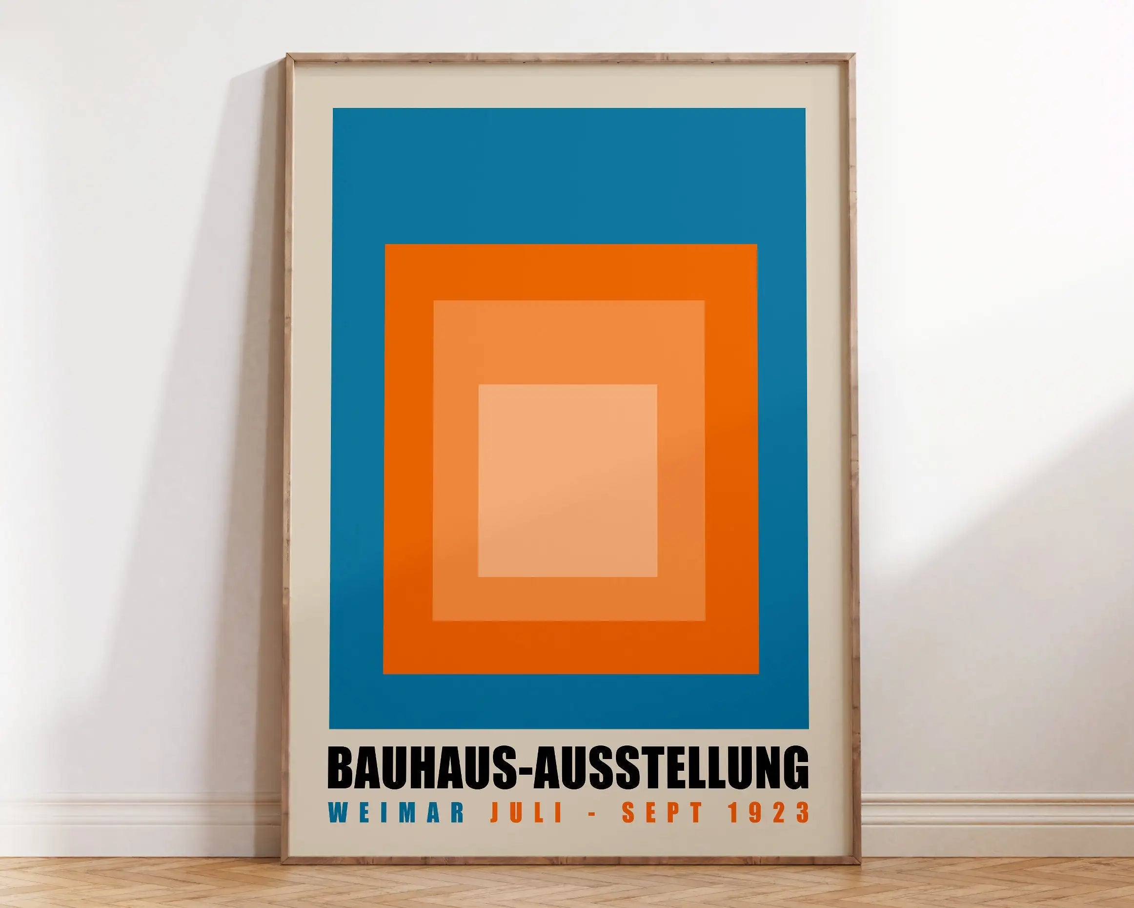 Geometric Bauhaus Canvas Print - Retro Mid Century Decor