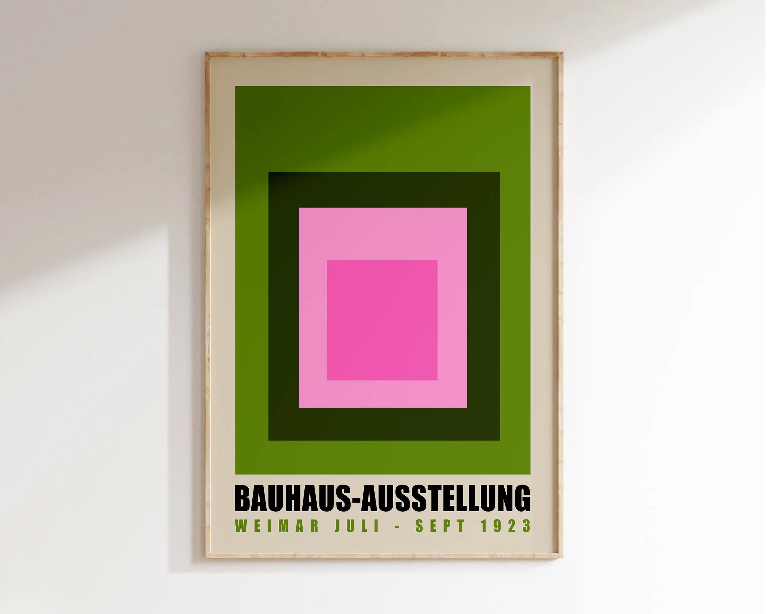 Geometric Bauhaus Canvas Print - Retro Mid Century Decor