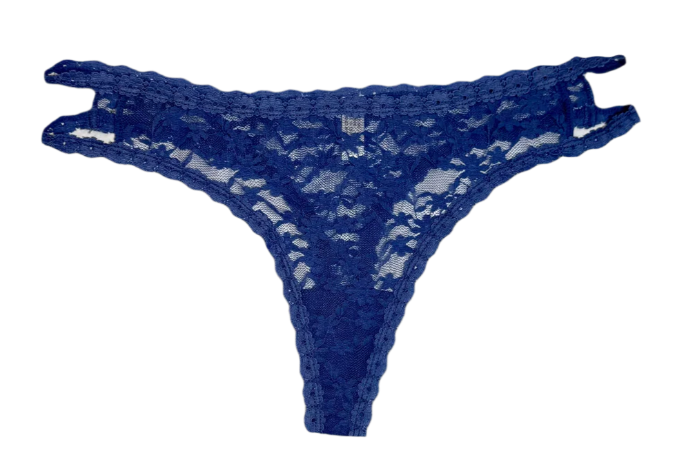 Double Strap Lace Thong, Xs-2x