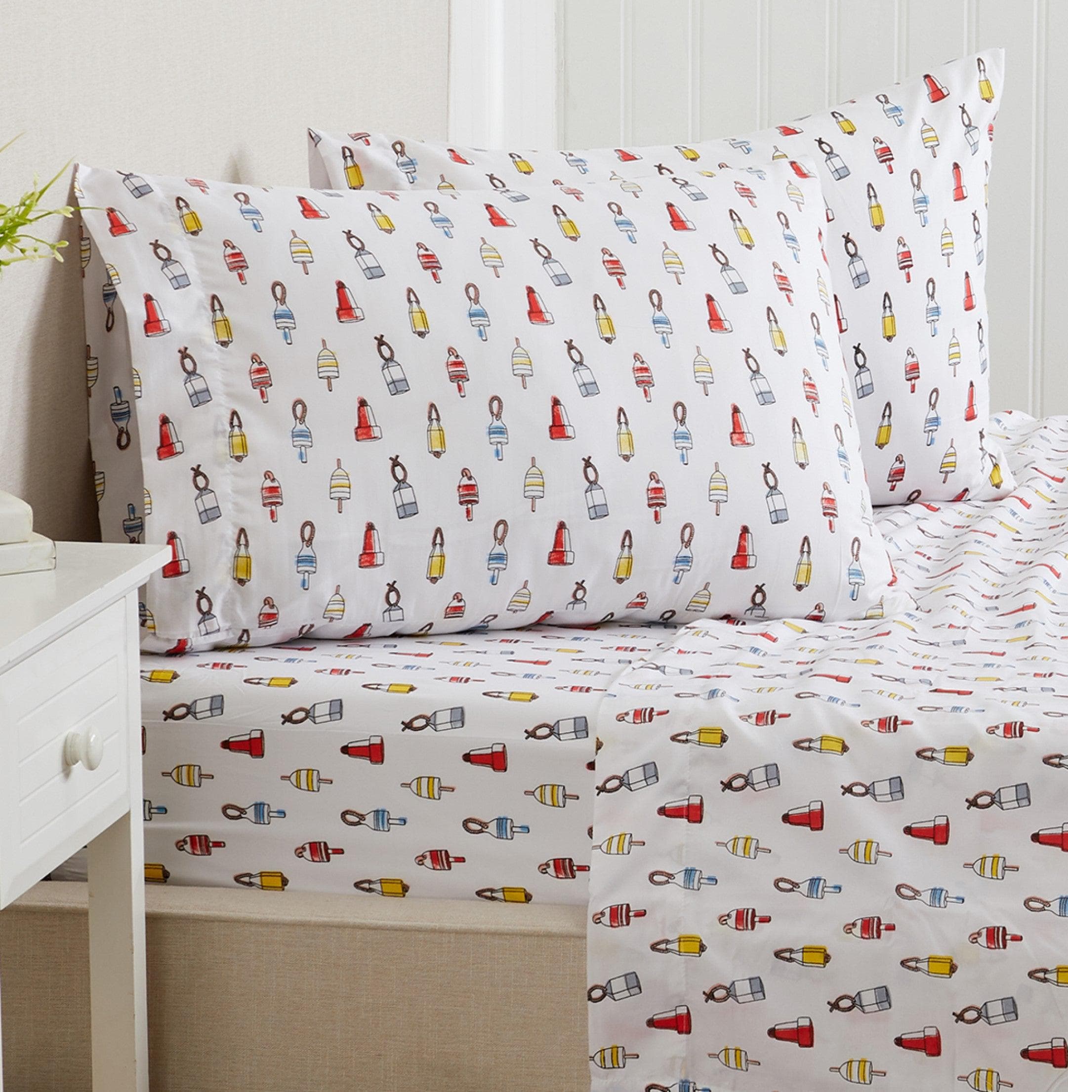 4-piece Coastal Microfiber Sheet Set - Nantucket Collection