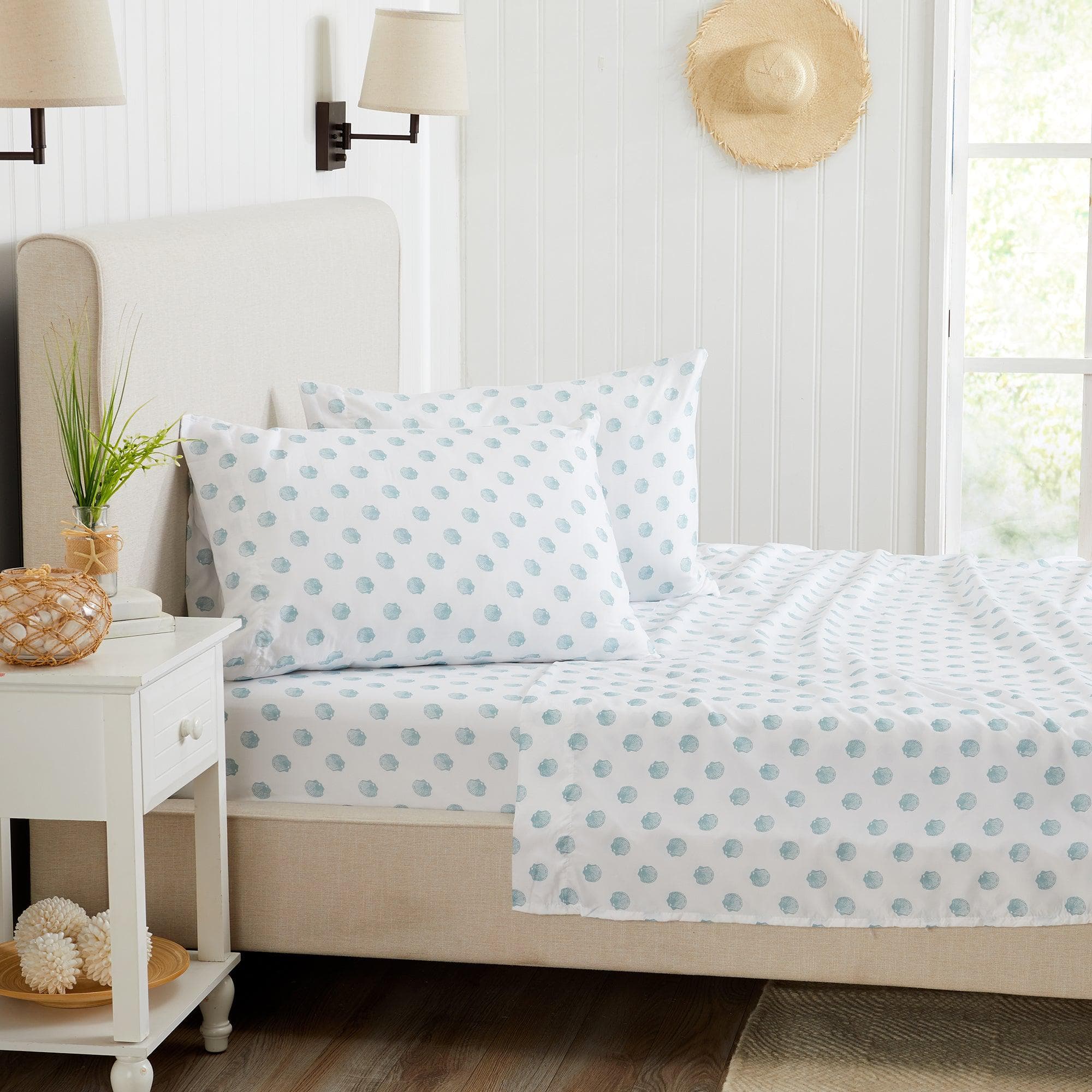 4-piece Coastal Microfiber Sheet Set - Nantucket Collection