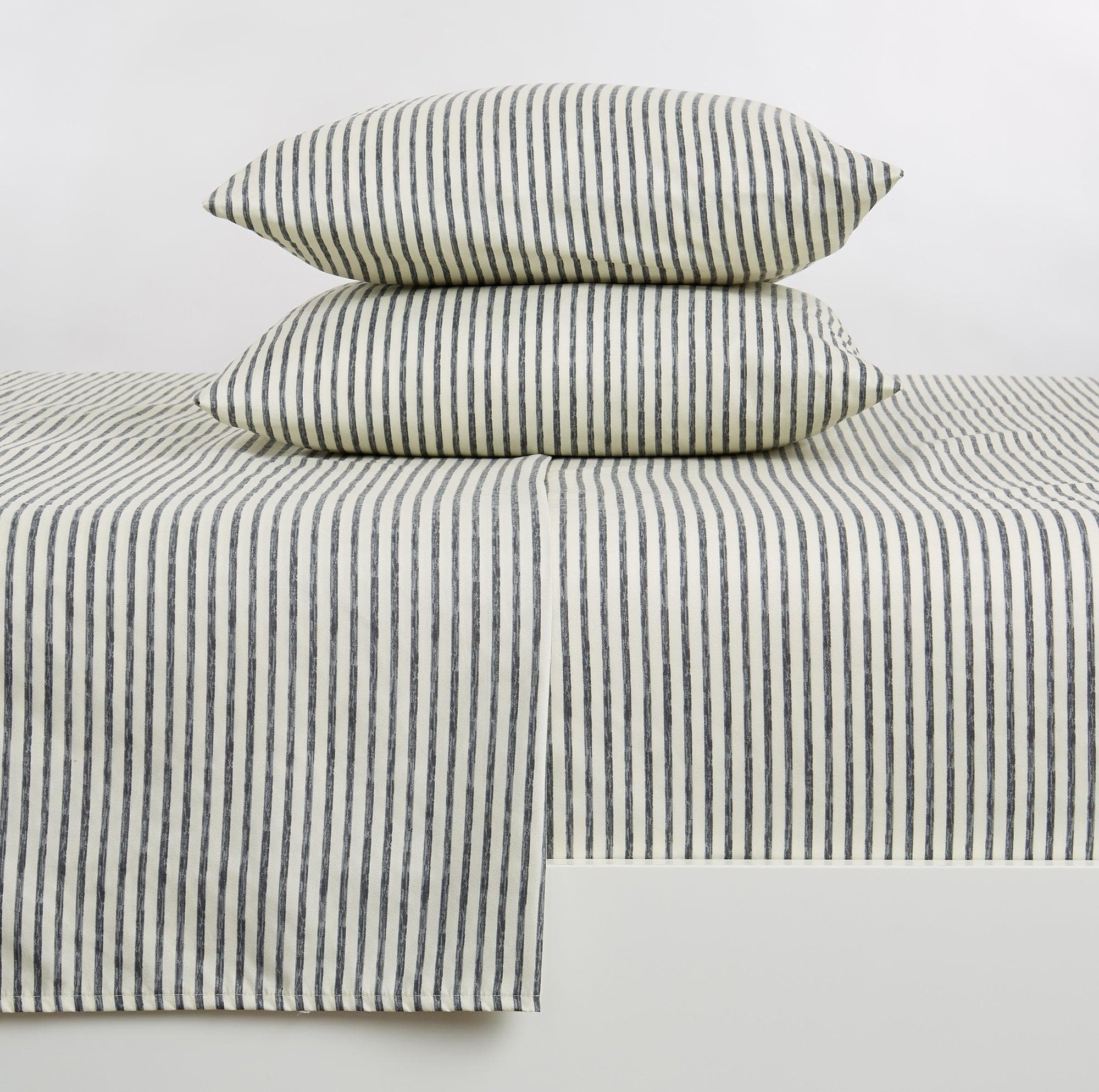 Striped Microfiber Sheet Set - Evette Collection