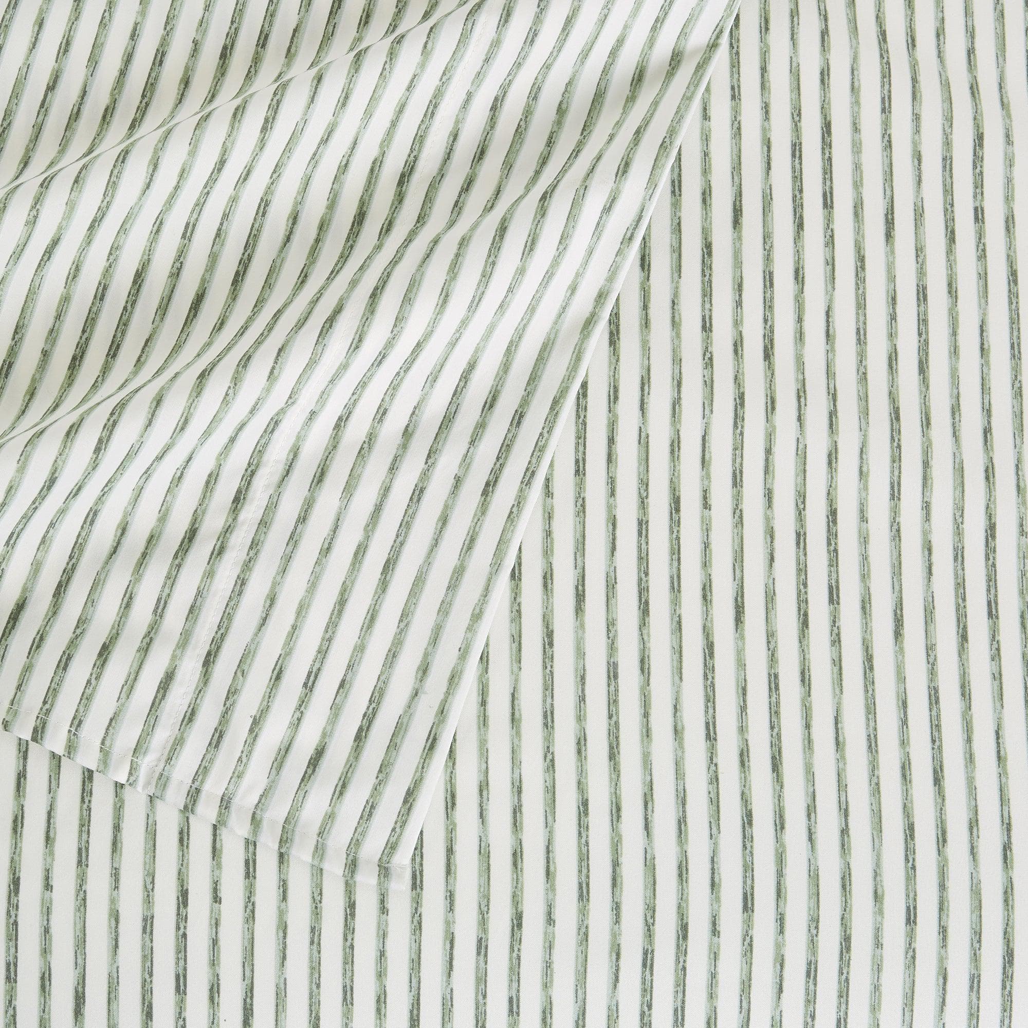 Striped Microfiber Sheet Set - Evette Collection