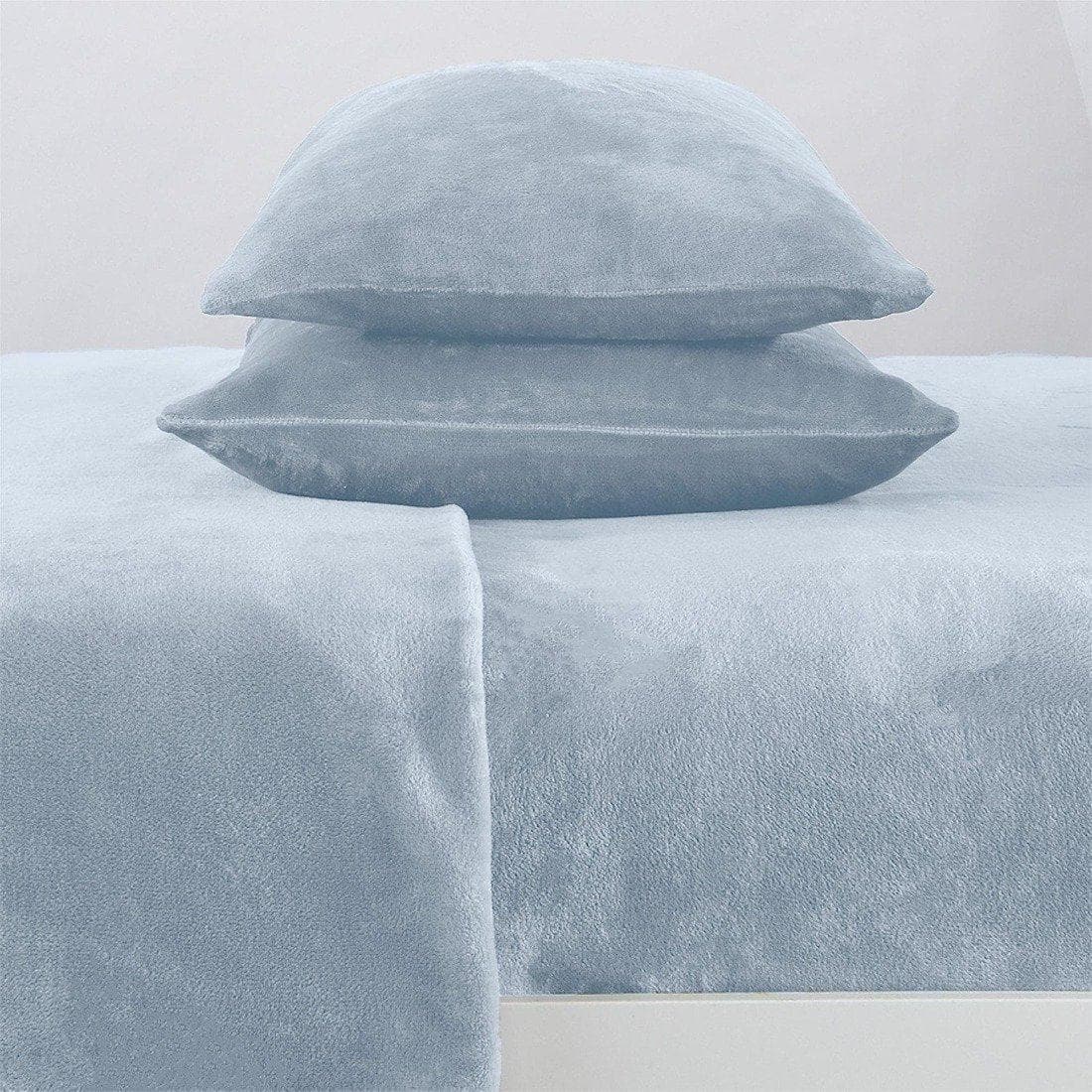 4-piece Solid Plush Sheet - Velvet Luxe Collection