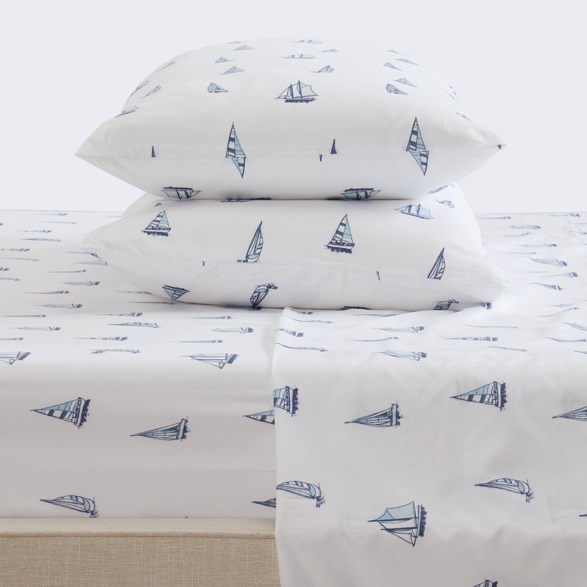 4-piece Coastal Microfiber Sheet Set - Nantucket Collection