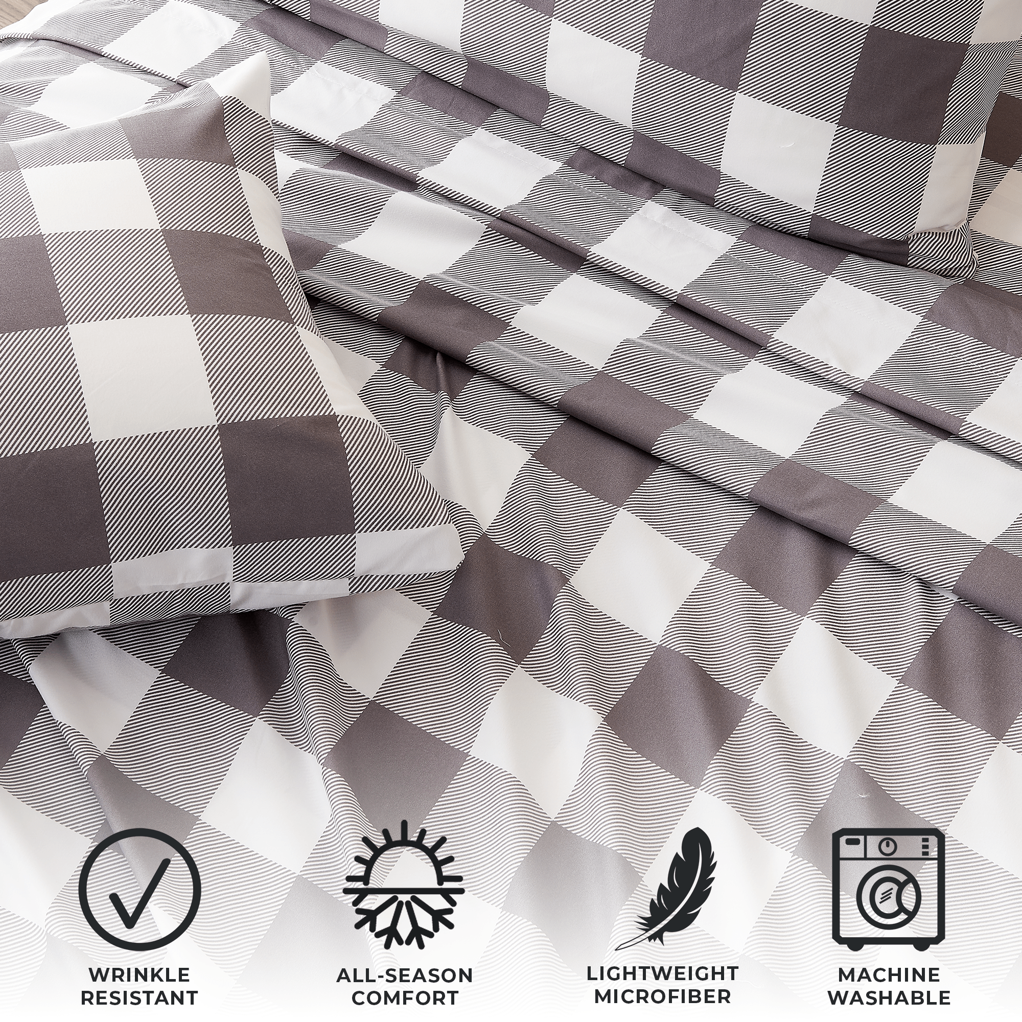 4 Piece Microfiber Sheet Set - Baylor Collection