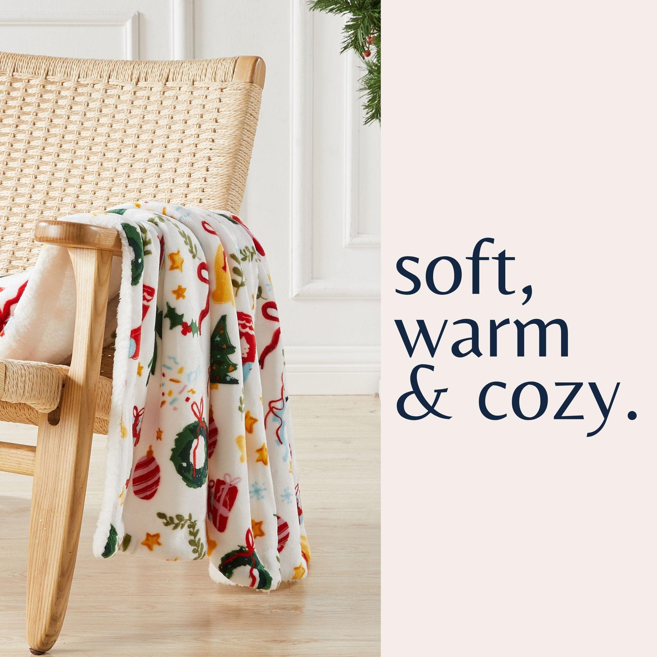 Holiday Sherpa Throw - Esmay Collection