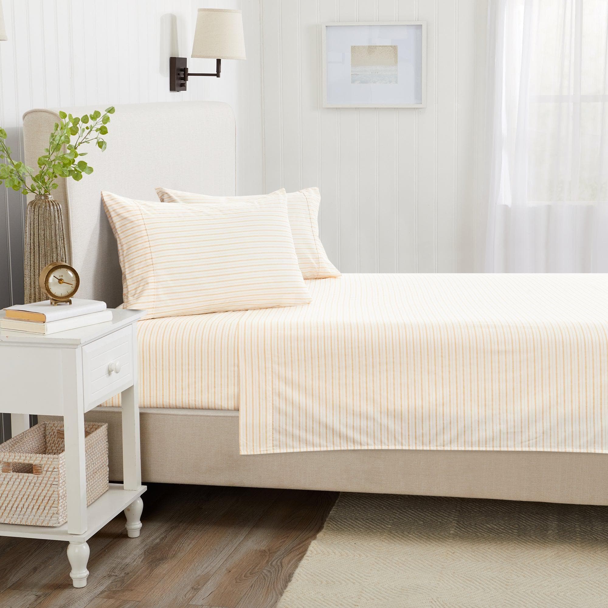 Microfiber Stripe Sheet Set - Adeline Collection