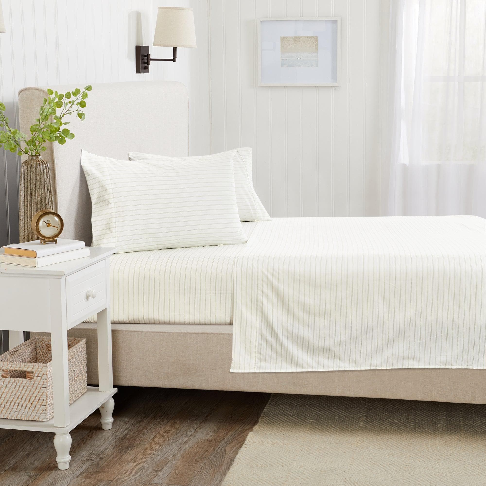 Microfiber Stripe Sheet Set - Adeline Collection