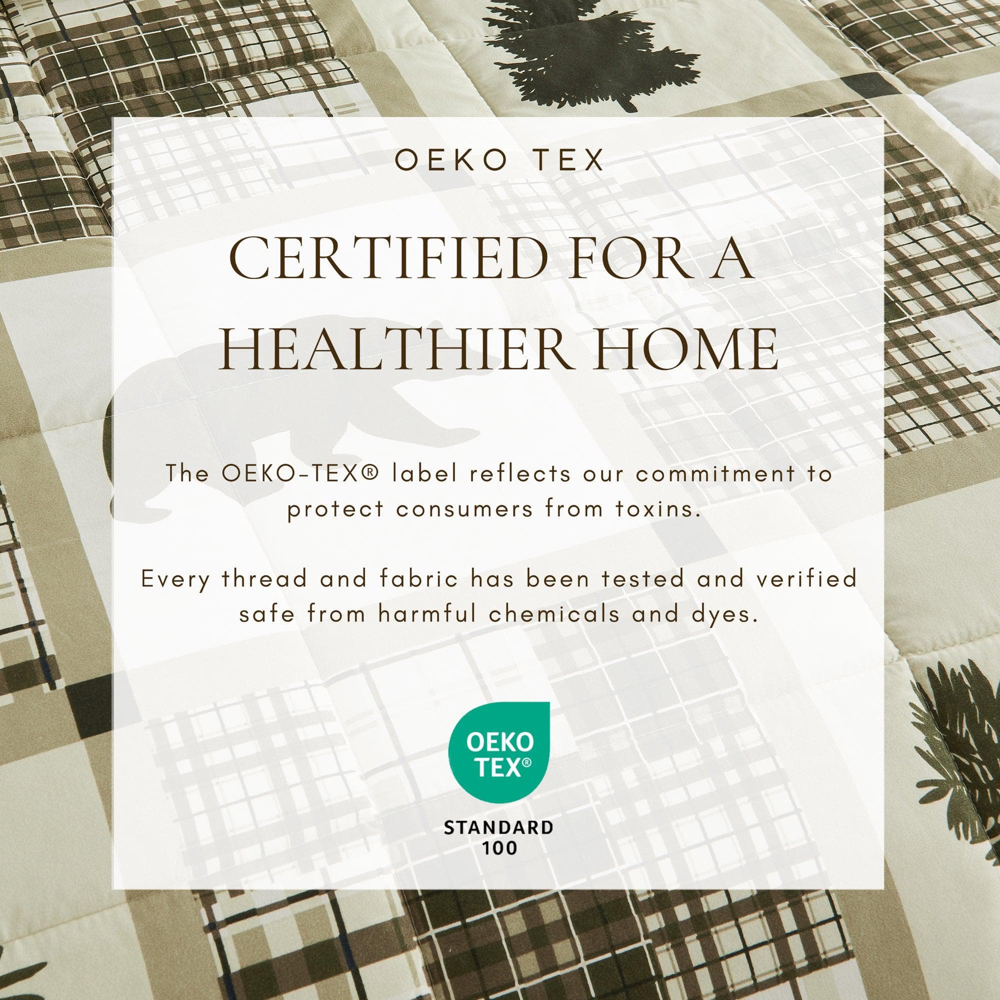 Reversible Christmas Comforter And Sham Set - Holiday / Lodge Odette Collection