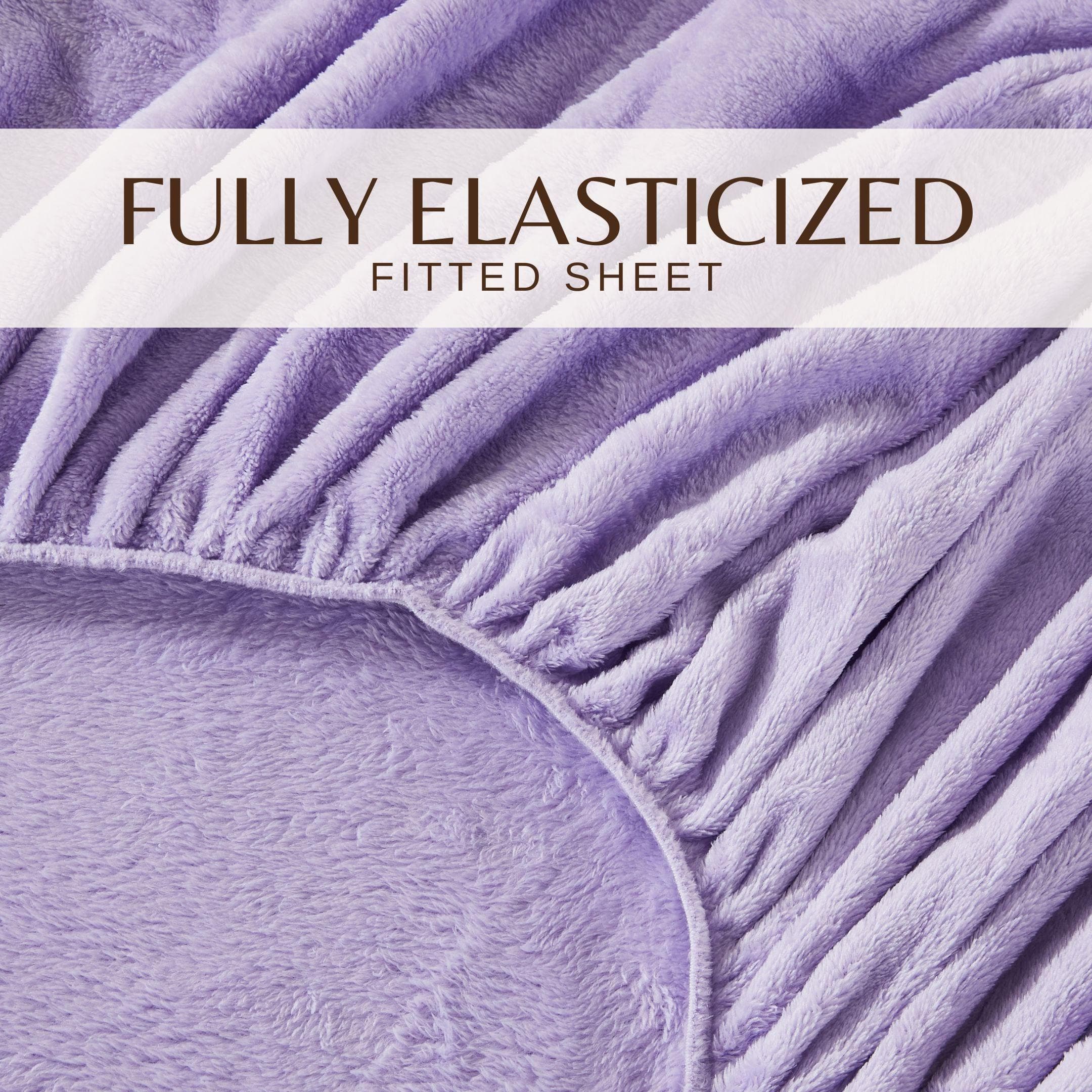 4-piece Solid Plush Sheet - Velvet Luxe Collection