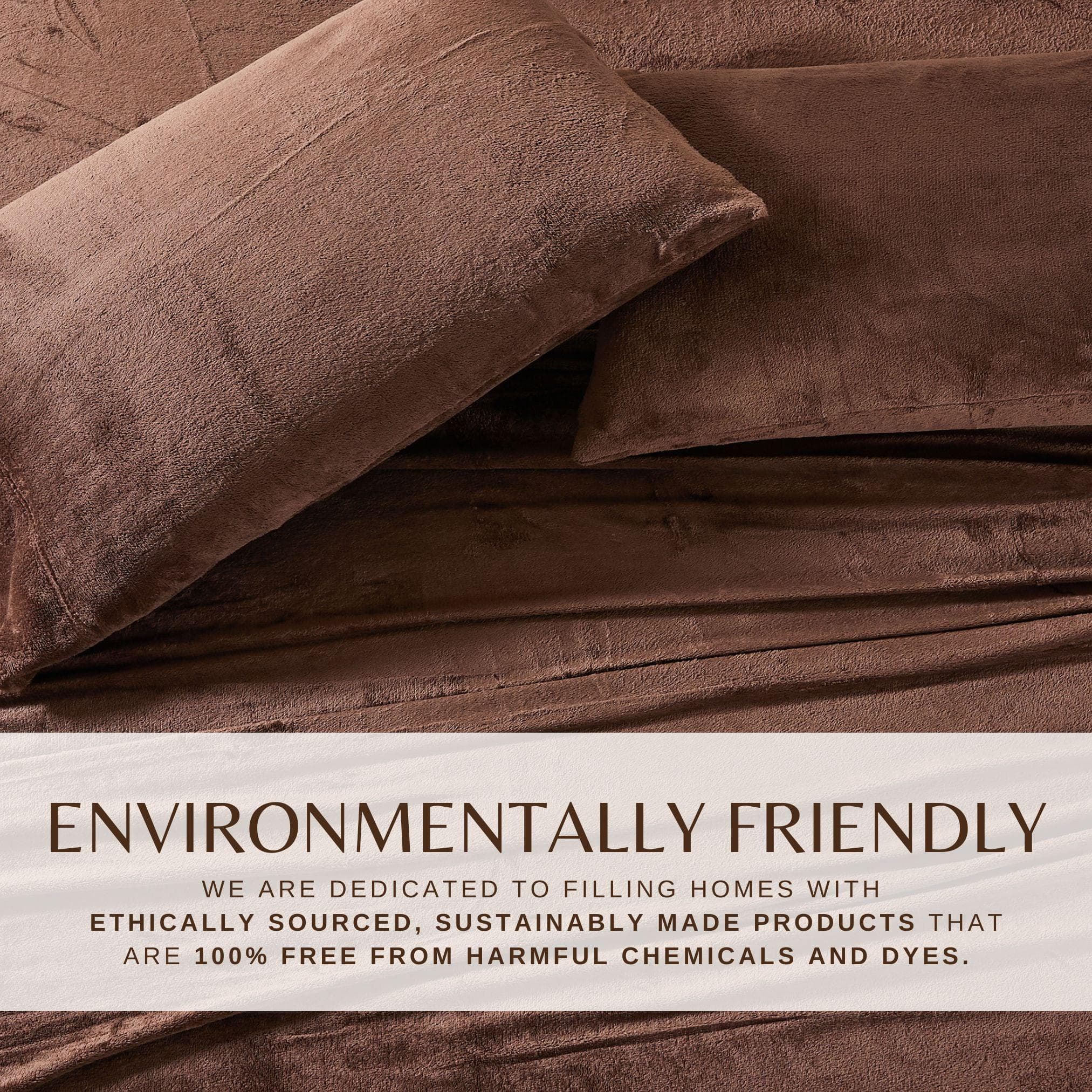 4-piece Solid Plush Sheet - Velvet Luxe Collection